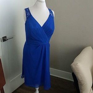 David’s Bridal Royal Horizon Blue Dress BUNDLE&SAV